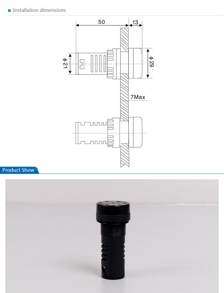 AD56-22FM Enclosure Buzzer Without Light