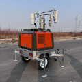 Portable generator mobile mast light tower