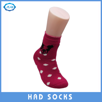 Dog Jacquard Lady Acrylic Crew Custom Socks with Full Terry