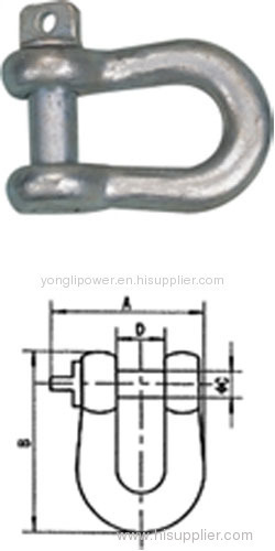 10-300kn High Tensile Wire Connector D Shackles 