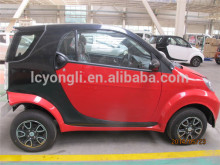 two seat two door electric vehicle with solar panels