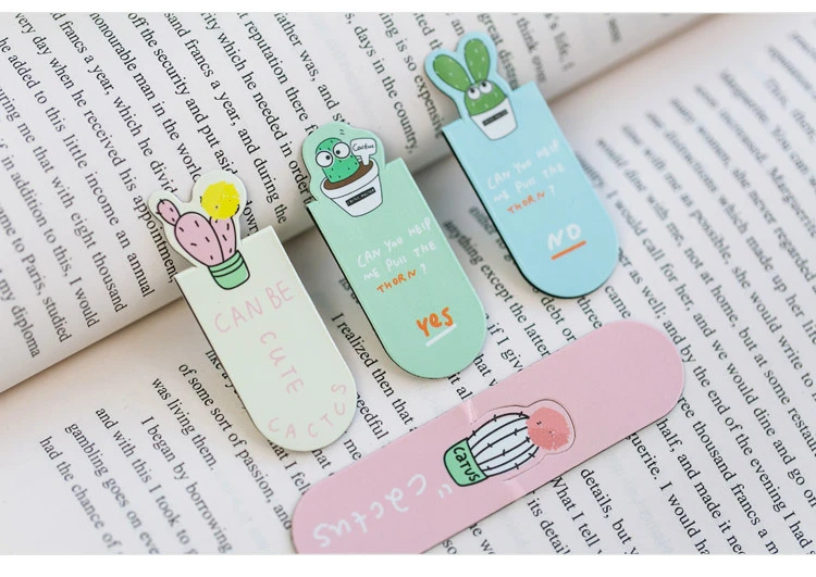 3PCS Per Set Colorful Mini Soft Magnet Bookmark