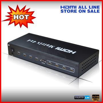 audio- video matrix switchers 4x4