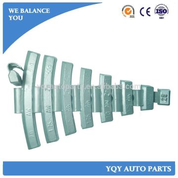 Zn wheel balance weights for various kinds rims