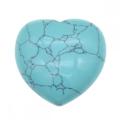 40X40X20MM Turquois Heart for women Chakra healing Jewelry without hole