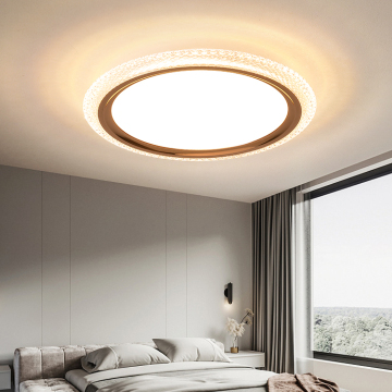 Anti-Glare Aluminum Round LED Wireless Lights - Acrylic Gold Ceiling Lights (33W/49W/66W)