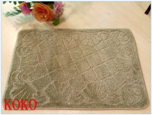 KOKO shaggy pattern mat with latex backing