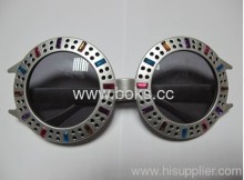Black Strange Shape Plastic Party Glasses?