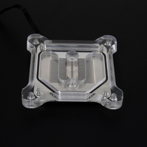 rgb light cpu acrylic cover copper cpu block