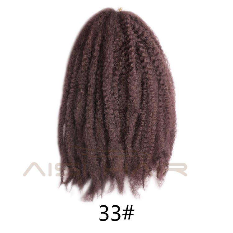 Aisi Hair Synthetic Marley Crochet Braids Hair Soft Afro Kinky Crochet Braids Hair Extensions for Black Women