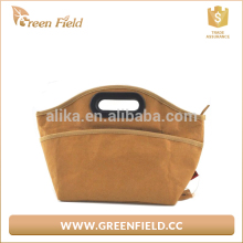 Insulated lunch cooler bag washable kraft paper lunch cooler bag