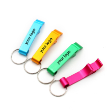 Customizable 65x12x2mm Stainless Steel/Metal/Aluminum Beer Ring Jar Openers and Bottle Openers with Keychain and Logo