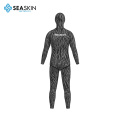 Seaskin 7mm Camo Wetsuit Neorprene dengan Panel Regangan Wetsuit Badan Penuh Dengan Hood