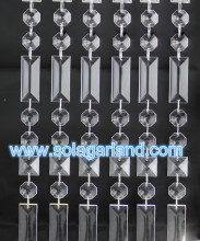 Acrylic Crystal Square Diamond Bead Garland Curtains For Door Fancy Haning Beads String