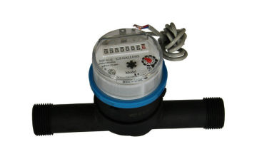 Customized Impulse Transfer Smart Digital Water Meter , Plastic Water Volume Meter