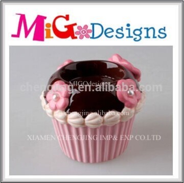 wholesale hot sales cupcake ceramic candle holder