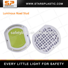 Safety LED Fluorescent Reflective Road stud,luminous plastic road stud
