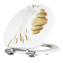 Fanmitrk Toilet Seat Wavy Stones Pattern MDF2507-04