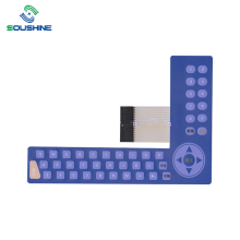 Blue multiple keypad matrix membrane switch 2.54 pitch