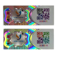 Etichetta laser ologramma con codice QR a colori