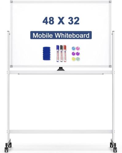 Marker Double Sided Board On Wheels para Sala de Aula