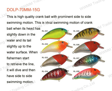 Fising Lure ,Fishing Tackle ,Plastic Lure--Classical Crank Bait (HRL032)