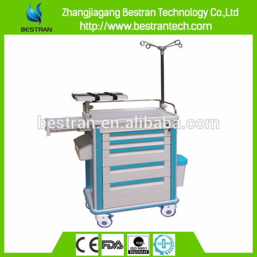 BT-EY009 Small size & light weight hospital abs hospital crash cart