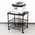3 Tier Rolling Cart Printer Steel Shelves