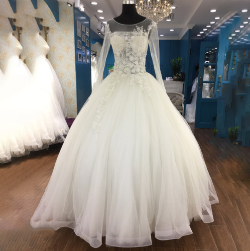 OEM korean girl party wear western white dress new fashion lady wedding dress