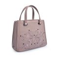 Leather Carved Bag Floral Pattern Women Handbags