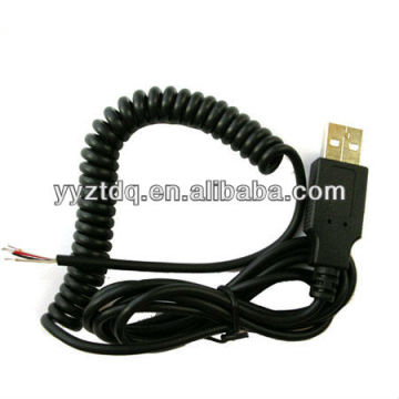 high quality with usb spiral cable