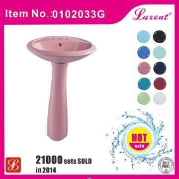 High quality bathroom bathroom pedestal basin