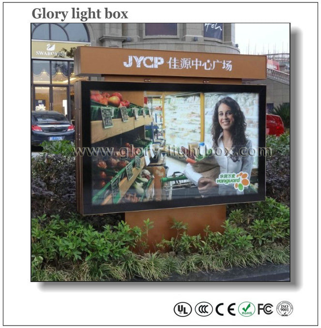 Village Road Side Advertising Light Box Display