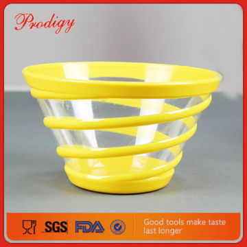 Colorful Kitchen Vegetable&Fruit Recyclable Small Clear Plastic Oven Safe Soup Bowls