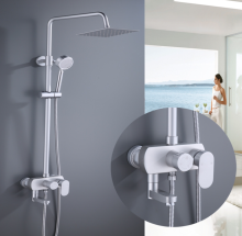 Space Aluminum Rainfall Shower bathtub bath mixer shower faucet