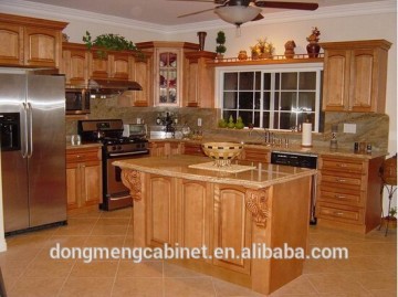 solid wood door plywood carcass kitchen cabinet