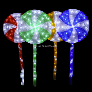 Illuminated Candy Land Props for Outdoor Festival and Christmas Decorations