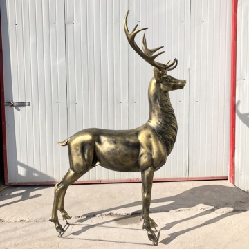 Garden decor fiberglass  resin elk sculpture