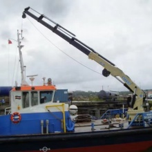 30 Tons Mobile Harbour Crane Telescopic Boom Deck Crane for Ships