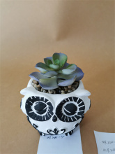 Cement Vases In The Shape Of Owls