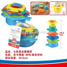 kid plastic toy Stack 'n Snow Cups sand cup set
