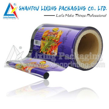 Metalized plastic packaging film for chips