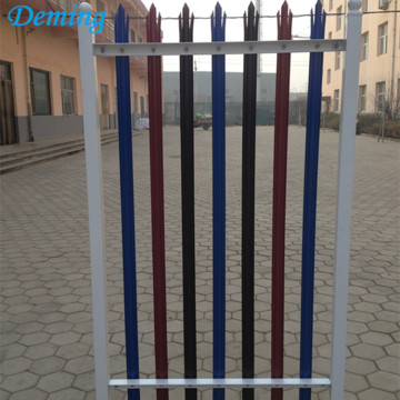 PVC Coated High Security Colorful Steel Palisade Fence