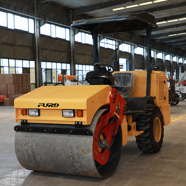 Factory supply single drum 3.5 tons vibratory compactor mini road roller