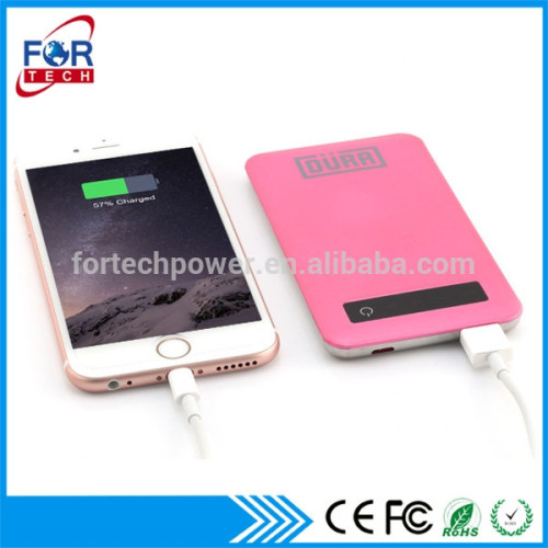 Slim Portable Power Bank, Promotional Custom Power Bank 4000mah Mobile Charger