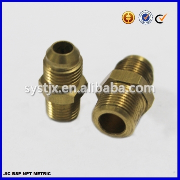 JIC male to JIC male brass connector