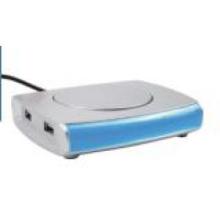 USB HUB warmer with lcd clock