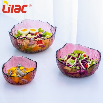 Lilac Free Sample kitchen salad/fruit/snack glass bowls