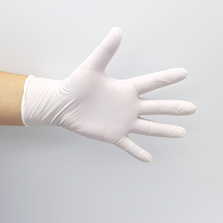 Household Safety Protective Working White Color High Quality Nitrile Gloves White Nitrile Gloves