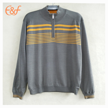 Fashion Men Striking stripes Plain Sweater